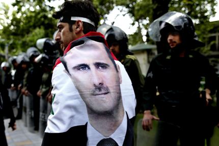 Bashar al-Assad's face on clothing