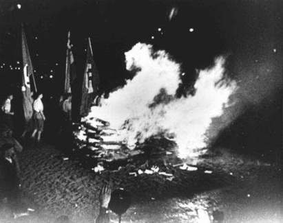 Burning of book in Germany, 1933