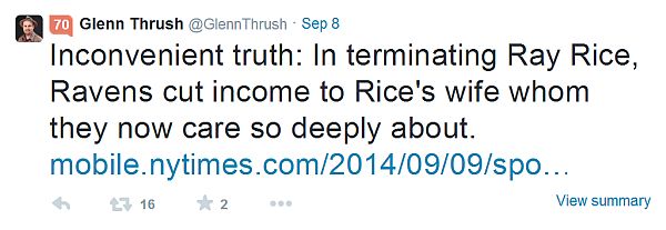 glenn thrush tweet about rice suspension