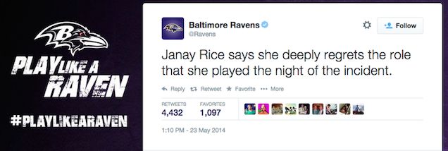 janay rice takes blame live tweet