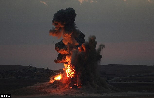 while anti-islamic state coalition defends kobane, syria, isil and jabhat al-nusra fighters attacked idlib