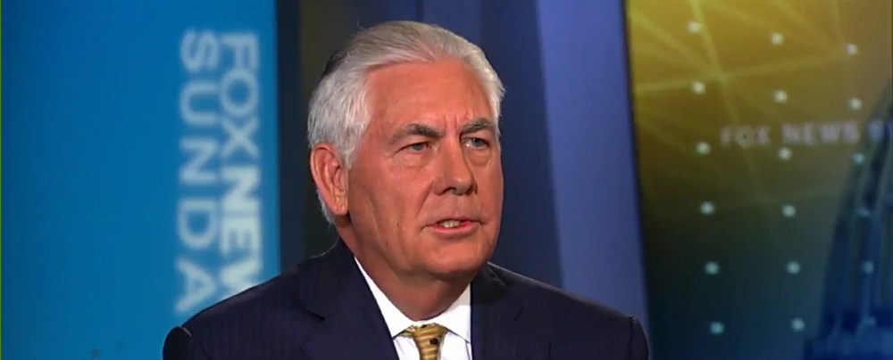 Rex Tillerson Fox News Sunday